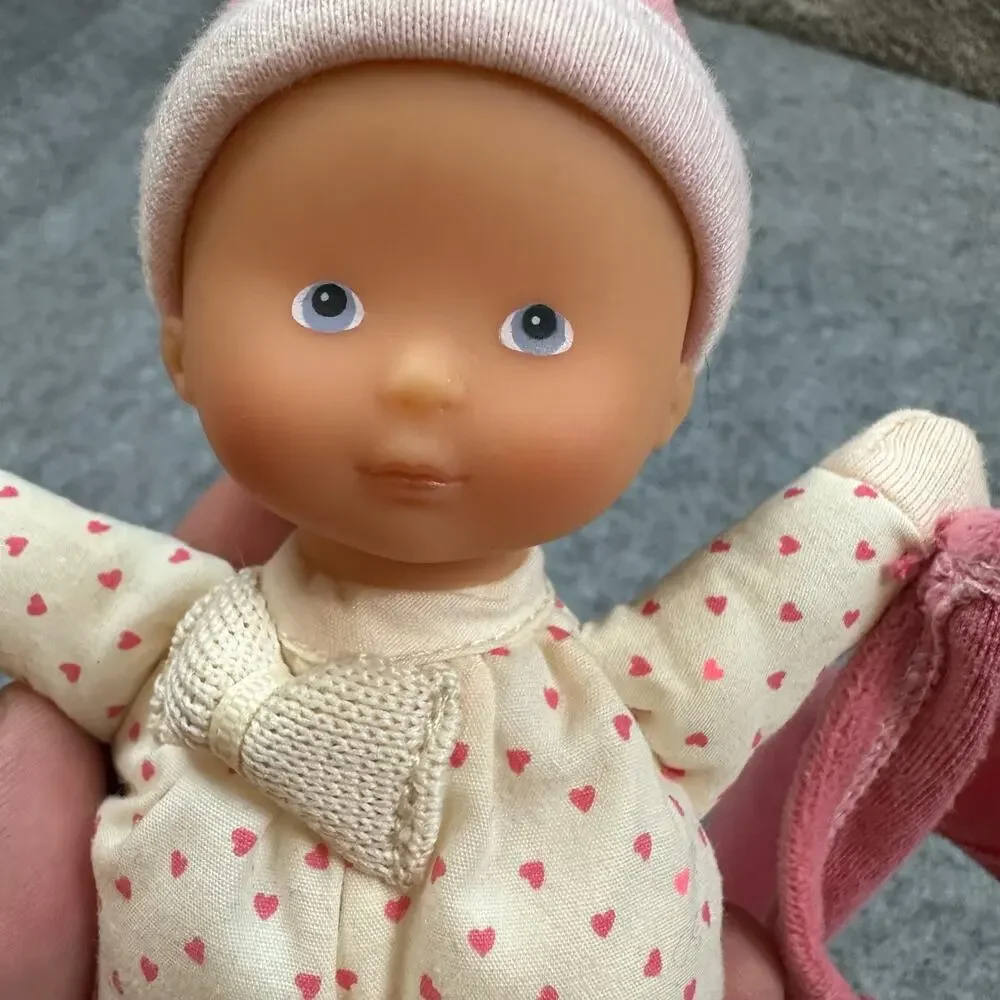 Corolle MiniReve Mini Reve Pink Heart Riviera Doll Blanket Mini
